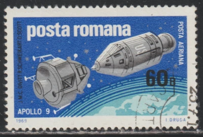 Rumania 1969 SC# C173 - Exploración Espacial de Estados Unidos Apolo 9 y 10 - Lote Usado # 318 Foto 1 de 2