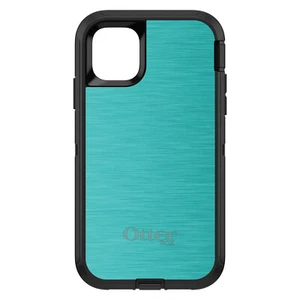 OtterBox Defender for iPhone / Samsung Galaxy - Teal Stainless Steel Print - Picture 1 of 40