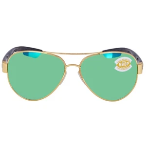 Costa Del Mar South Point Sunglasses Gold/Green Mirror 580Plastic - Picture 1 of 5