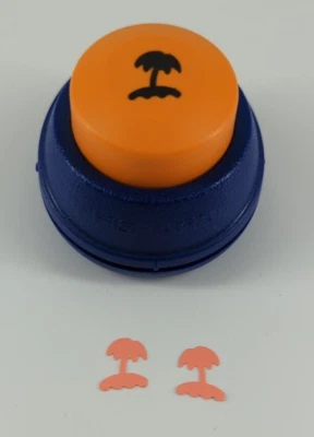 Fiskars Paper Punch 1/2" Palm Tree Confetti Crafts Scrapbooking Junk Journals - Image 1 of 4