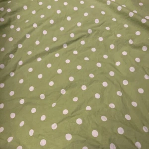 Pottery Barn PB Teen Green & White Dottie Full Queen Duvet Cover Polka Dot 86” - Picture 1 of 4