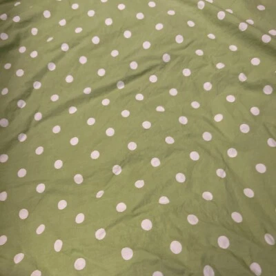 "Funda nórdica Pottery Barn PB Teen verde y blanco Dottie Full Queen lunares 86""" Foto 1 de 4