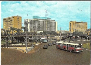 ANNI '70 MERCEDES TAXI FIAT 1100 AUTOBUSCARTOLINA CAIRO EGITTO NVG - Picture 1 of 1