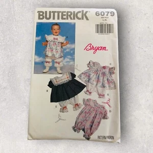 Vestido infantil Butterick 6079 jersey y pantalones patrón de costura talla L/XL - Imagen 1 de 2