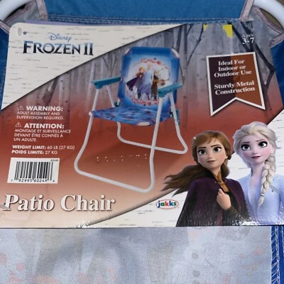 Disney Frozen 2 Silla Patio Plegable 3-7 Años Interior Exterior Azul NUEVA ELSA Foto 1 de 4