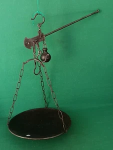 ANTICA BILANCIA PESA STADERA FERRO BATTUTO ROMANO IN FERRO BATTUTO 30 KG. CP56 - Foto 1 di 11