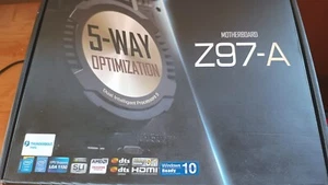 ASUS Z97-A LGA 1150 Intel Z97 DVI HDMI USB 3.1 Broadwell L4 Cache Ready - Afbeelding 1 van 6