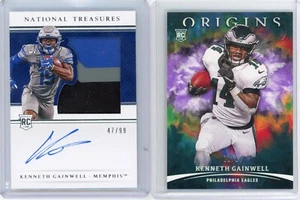 Kenneth Gainwell 2021 National Treasures RPA /99 Memphis 3 Color Patch + FOTL/17 - Bild 1 von 2