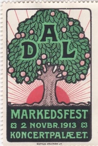 ALTE BRIEFMARKE VIGNETTE - DÄNEMARK - 1913 - Bild 1 von 1