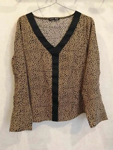 Blouse marron léopard polyester T38 Shein (2311093) - Imagen 1 de 4