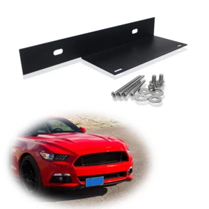 For 2015-2017 Ford Mustang No Drill Front License Plate Mounting Bracket w/Bolt - Picture 1 of 9