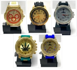 Montres Carlo Quartz Silicone Band Modern Watches- Pick Your Design - Picture 1 of 26