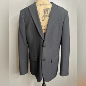 Perry Ellis slim fit pindot black suit jacket size 40 regular stretch knit - Picture 1 of 14
