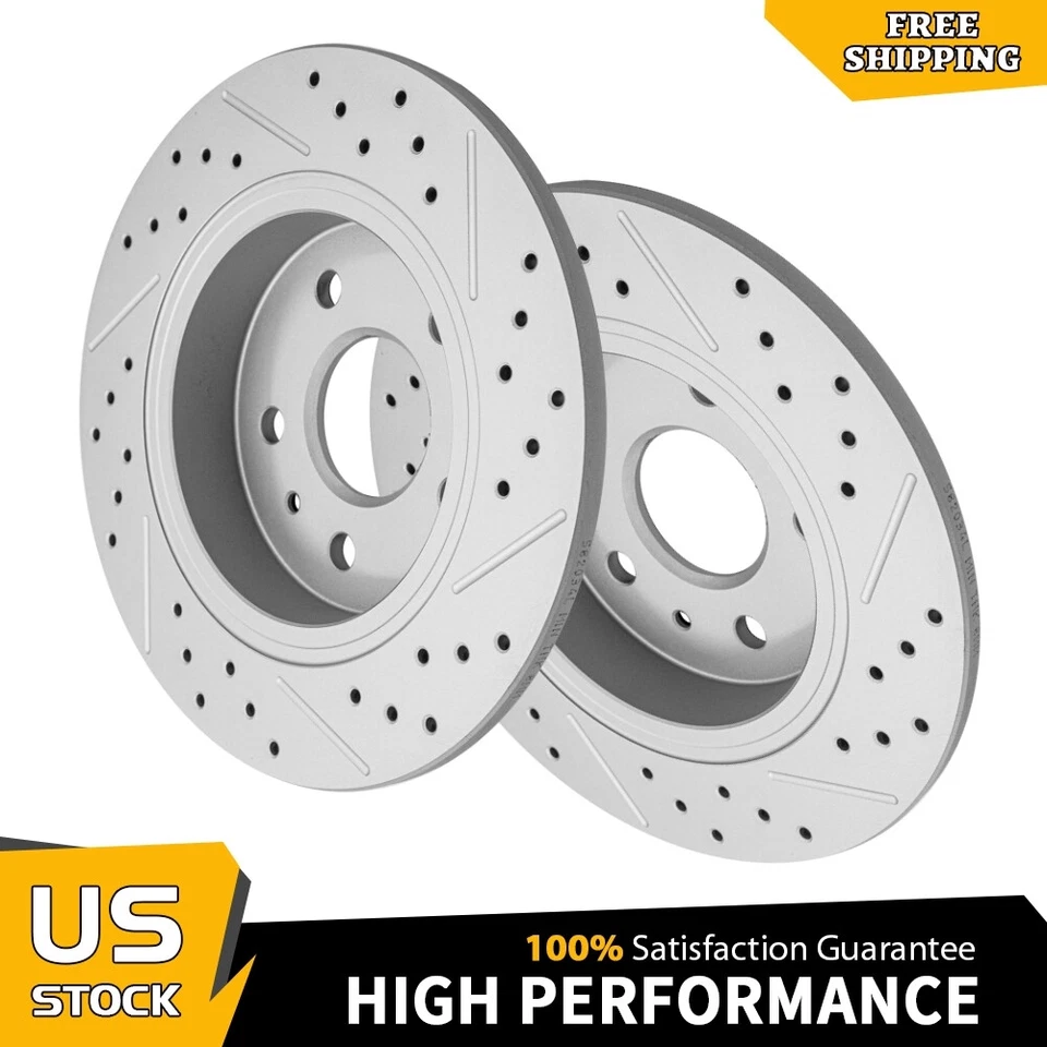 Rotores de freno de disco perforados traseros para Chevrolet Bolt EV EUV Cruze Volt 2017-2023 Foto 1 de 4