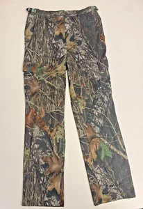 Cabela's Cargo Camo Lounge Pants Men M Mossy Oak Polyester Adjustable Waist Flaw - Picture 1 of 12