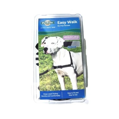 Dog PetSafe Easy Walk Black No Pull Dog Harness Leash Size Medium Large Pets New - Image 1 of 4