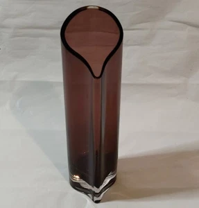 Polish Art Glass Vase Amethyst purple 12" Tall Vase - Picture 1 of 9
