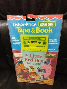 Cinta y libro Fisher Price de colección La gallinita roja de Disney, 1985, ¡como nuevo! - Imagen 1 de 2