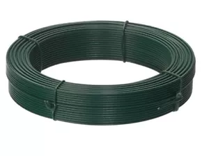 More details for 50m green pvc straining wire 2.5mm 3mm tensioning fence line wire chain link
