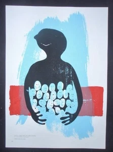 MATOJO "Model Child" / KUBANISCHES Siebdruck Poster LIMITED EDITION KUBA COMICS KUNST - Bild 1 von 3