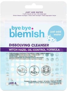 Bye Bye Blemish Water Activated Dissolving Cleanser 50 Sheets, 4 Pack - Picture 1 of 3