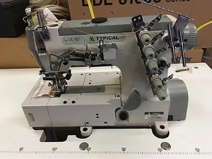 NEW TYPICAL GK33500 COVERSTITCH INDUSTRIAL SEWING MACHINE ENERGY MOTOR +LIGHT - Picture 1 of 4