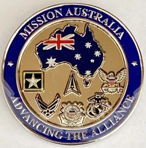 337th United States Forces in Australia Mission Australia Challenge Coin - Picture 1 of 4
