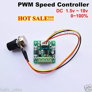 DC3V 5V 6V 9V 12V 2A Mini PWM DC Motor Speed Controller Board Low Volt Regulator - Picture 1 of 6