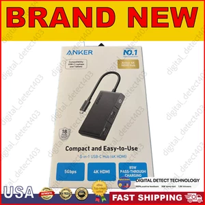New Anker Compact and Easy-to-Use 5-in-1 USB-C Hub (4K HDMI) Brand New - Picture 1 of 1