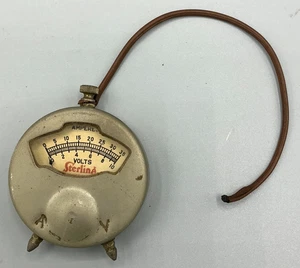 Vintage Sterling Mfg. Co. Voltage Meter 0-10 Volts 0-35 Amps Cleveland Ohio ~USA - Bild 1 von 5