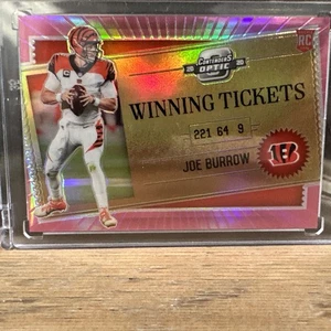 Panini Contenders Optic Joe Burrow 2020 - boleto ganador/75 - rosa - SP #WT16 - Imagen 1 de 3