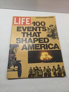 Vintage Life Magazine "The 100 Events That Shaped America" Bicentennial Issue - Imagen 1 de 24