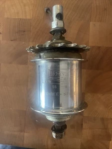 Vintage 1955 STURMEY-ARCHER AW 3-Speed Rear Hub 40-Hole. (P) - Picture 1 of 6
