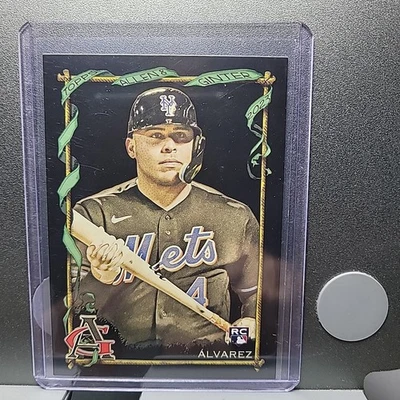 FRANCISCO ALVAREZ 2023 Topps Allen & Ginter X Black Border Card RC #123. - Image 1 of 2