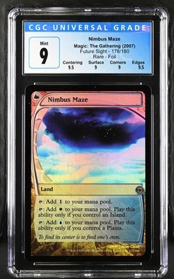 NIMBUS MAZE Future Sight Foil Rare CGC 9 Q++ MTG [Nostalgium] - Image 1 of 2