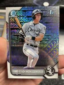 2022 1st Bowman Chrome Prospects Colson Montgomery #BCP-71 RC Mojo Refractorš„ - Picture 1 of 2