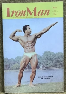 Iron Man Magazine May 1972 Chris Dickerson Cover Vintage Bodybuilding - Imagen 1 de 1