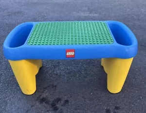 LEGO Duplo Lap Desk Building Table w/ Side Storage Bins Vintage 1998 26x14" Toy - Picture 1 of 14