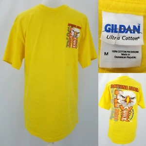 2011 Daytona Beach Mens Medium 70th Annual Bike Week Motorcycle Yellow T-shirt - Picture 1 of 10