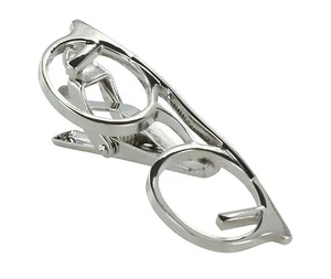 Michelsons of London Silver Glasses Tie Clip - Picture 1 of 3