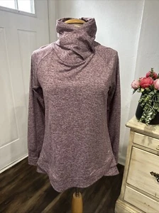 Apana Medium sportliches Oberteil mit Stehkragen Daumenloch Langarm Taschen burgunderrot/weiß - Bild 1 von 9