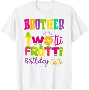 Cute Brother Twotii Frutti Birthday Family 2nd Birthday Girl T-Shirt Hoodie - Picture 1 of 12