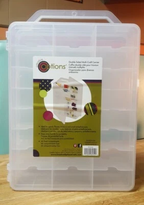 Double Sided Storage 48 Hot Wheels Sewing Thread Spool Organizer Holder Box Case - Image 1 of 4