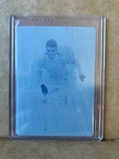 Luis Diaz Champions 2022 Leaf Metal Soccer Cyan Printing Plate 1/1 C-LD1