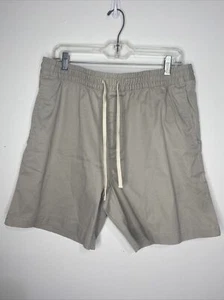 Mens Banana Republic Shorts Size 36 Tan Drawstrung Elastis Waist Pockets - Picture 1 of 7