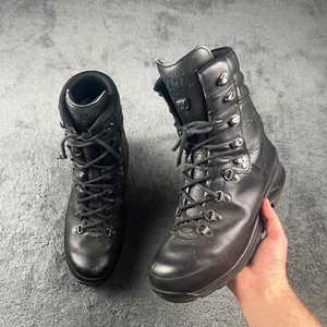 Lowa Cold Weather Gore-tex Leather Mens Boots UK 10.5 Black Military Vibram - Picture 1 of 13