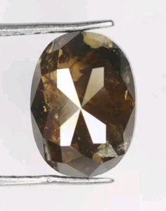 Diamante suelto natural de 1,92 quilates con forma ovalada elegante diamante de color marrón para anillo - Imagen 1 de 12