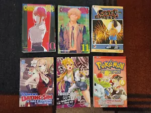 LOT of 6 Manga Books - Pokemon, Chainsaw Man, Case Closed and More - Picture 1 of 3