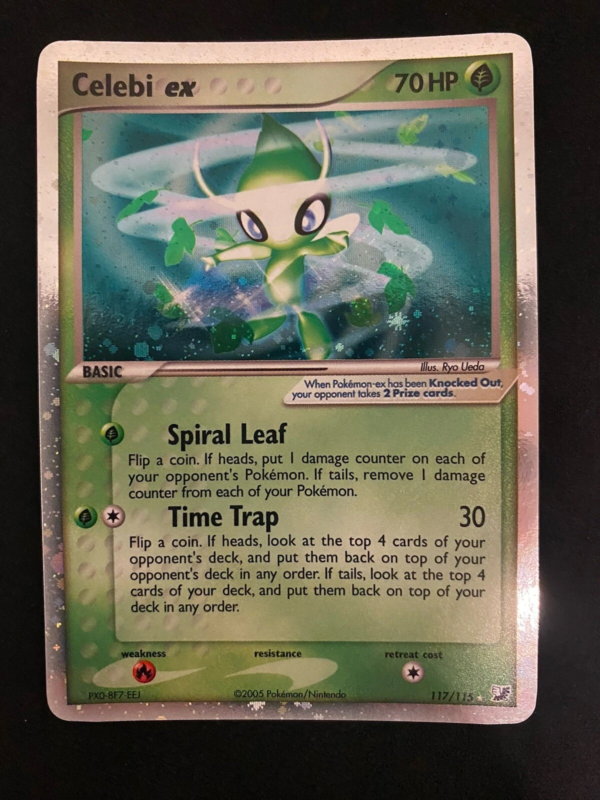 Pokemon Card 117/115 Celebi Ex Holo Unseen Forces LP