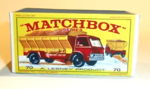 Matchbox Lesney No 70 Grit Spreader Empty Repro E Box - Picture 1 of 1